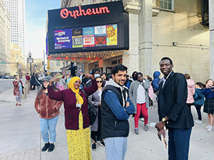 Families attend events at the Orpheum